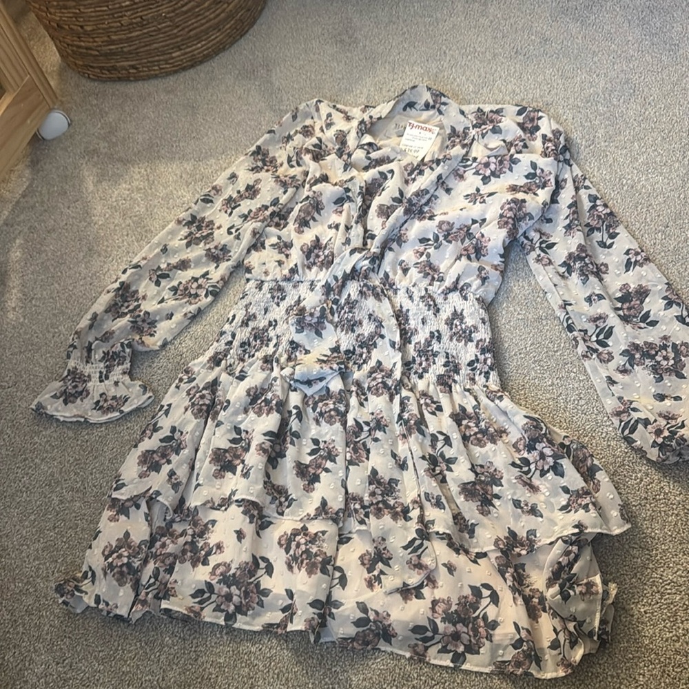 Moon River floral long sleeved dress